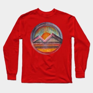 Geometric landscapes 02 Long Sleeve T-Shirt